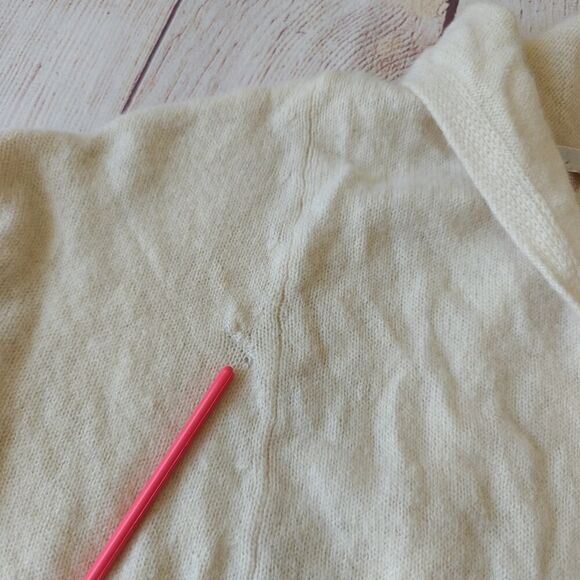 Vince fitted cashmere pullover wrap sweater sz XS - Picture 8 of 9